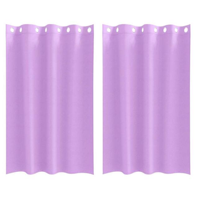 Berkfield Home Curtains with Curtains 2 pcs Purple 175 x 140 cm Polyester in Lilac - image 1
