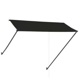 Berkfield Home Retractable Awning with LED 300x150 cm Anthracite in Black - thumbnail 4