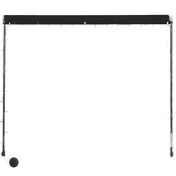 Berkfield Home Retractable Awning with LED 300x150 cm Anthracite in Black - thumbnail 5
