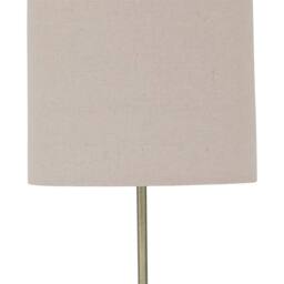 First Choice Lighting Set of 2 Antique Brass Stick Table Lamps with Natural Linen Shades in Bronze - thumbnail 5