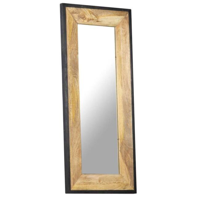 Berkfield Home Mirror 110x50 cm Solid Mango Wood in Brown - image 1