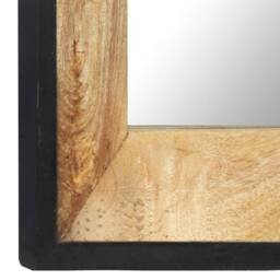 Berkfield Home Mirror 110x50 cm Solid Mango Wood in Brown - thumbnail 4