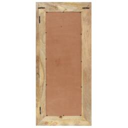 Berkfield Home Mirror 110x50 cm Solid Mango Wood in Brown - thumbnail 3