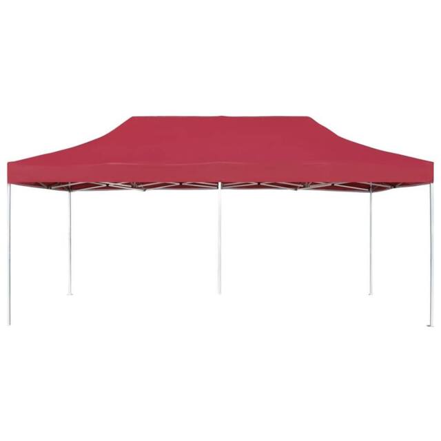 Berkfield Home Professional Folding Party Tent Aluminium 6x3 m Wine Red - image 1