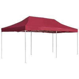 Berkfield Home Professional Folding Party Tent Aluminium 6x3 m Wine Red - thumbnail 2