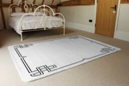 Benjamin Tate Design Roman Ornamental Frame Rug in Natural - Size: Large - thumbnail 3