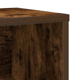 Berkfield Home Bookcase Smoked Oak 60x24x85 cm Engineered Wood in Brown - Size: 60 x 24 x 85 cm - thumbnail 8