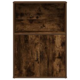 Berkfield Home Bookcase Smoked Oak 60x24x85 cm Engineered Wood in Brown - Size: 60 x 24 x 85 cm - thumbnail 4