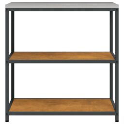 Berkfield Home Kitchen Storage Shelf with Storage Rusty Weathering steel in Brown - thumbnail 6