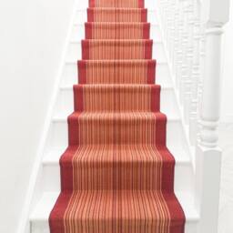 runrug Stair Runner Carpet - Durable, Non-Slip, 5.4mm - 'Carnaby' in Terracotta - Size: 100 cm x 600 cm - thumbnail 3