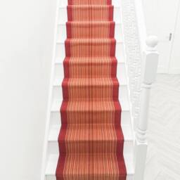 runrug Stair Runner Carpet - Durable, Non-Slip, 5.4mm - 'Carnaby' in Terracotta - Size: 100 cm x 600 cm - thumbnail 4