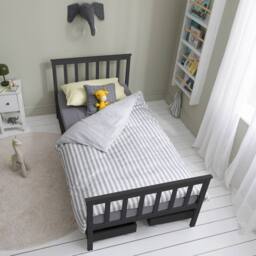Nöa and Nani Otis Single 3ft Bed with 4 Pull-Out Storage Drawers in Anthracite in Grey - thumbnail 5