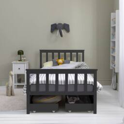 Nöa and Nani Otis Single 3ft Bed with 4 Pull-Out Storage Drawers in Anthracite in Grey - thumbnail 4