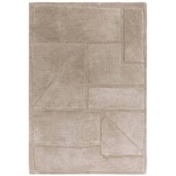 The Rug Shop UK Beige Geometric Modern Easy to clean Machine Made Rug - Size: 200 cm x 290 cm - thumbnail 1