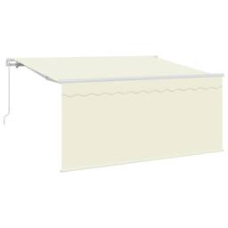 Berkfield Home Retractable Awning Cream 300 x 200 cm UV-resistant Fabric - thumbnail 2