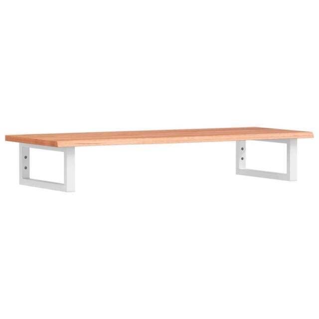 Berkfield Home Basin Shelf Wall Mounted Steel & Solid Wood Oak in Brown - image 1