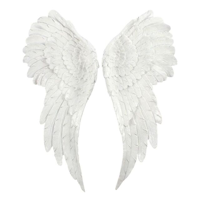 Something Different Glitter Angel Wings Hanging Dration in White - image 1