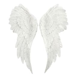 Something Different Glitter Angel Wings Hanging Dration in White - thumbnail 1
