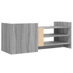 Berkfield Home TV Cabinet Grey Sonoma 100x35x40 cm Engineered Wood - Size: 100 x 35 x 40 cm - thumbnail 6