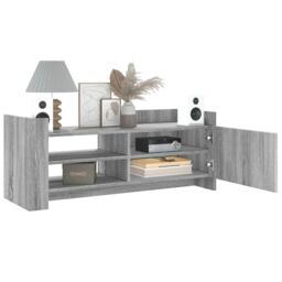Berkfield Home TV Cabinet Grey Sonoma 100x35x40 cm Engineered Wood - Size: 100 x 35 x 40 cm - thumbnail 3