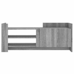 Berkfield Home TV Cabinet Grey Sonoma 100x35x40 cm Engineered Wood - Size: 100 x 35 x 40 cm - thumbnail 4