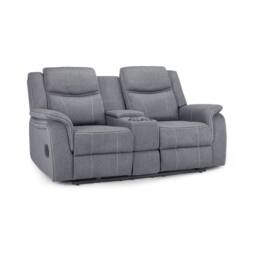 Furnishings For Less UK Orlando Grey Fabric Electric Recliner Sofa Set 3+2+1 with USB - thumbnail 3