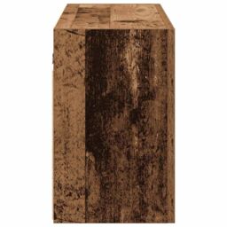 Berkfield Home Bathroom Wall Cabinet Old Wood 100x25x40 cm Engineered Wood in Brown - Size: 100 x 25 x 40 cm - thumbnail 6
