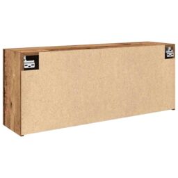 Berkfield Home Bathroom Wall Cabinet Old Wood 100x25x40 cm Engineered Wood in Brown - Size: 100 x 25 x 40 cm - thumbnail 7