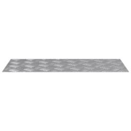 Berkfield Home Modern Aluminium Checker Plates 4 pcs Anti-Slip 70x30 cm in Silver - Size: Medium - thumbnail 4