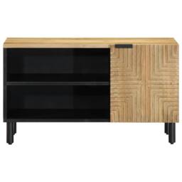 Berkfield Home TV Cabinet Brown 80x31.5x46 cm Solid Wood Mango - thumbnail 1