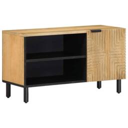 Berkfield Home TV Cabinet Brown 80x31.5x46 cm Solid Wood Mango - thumbnail 2