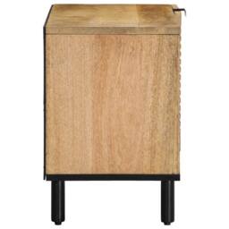 Berkfield Home TV Cabinet Brown 80x31.5x46 cm Solid Wood Mango - thumbnail 4