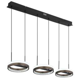 Netlighting Della Pendant Ceiling Light Matt Black 3x LED 30006000K - thumbnail 5