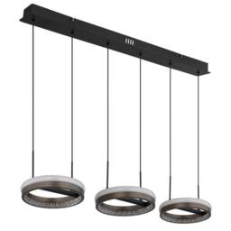 Netlighting Della Pendant Ceiling Light Matt Black 3x LED 30006000K - thumbnail 2