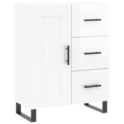 Berkfield Home Sideboard High Gloss White 69.5x34x90 cm Engineered Wood - thumbnail 2