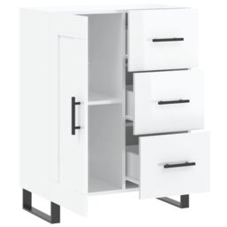 Berkfield Home Sideboard High Gloss White 69.5x34x90 cm Engineered Wood - thumbnail 6