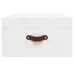 Berkfield Home Beautiful Wall-mounted Bedside Cabinet White 40x29.5x22 cm - thumbnail 5