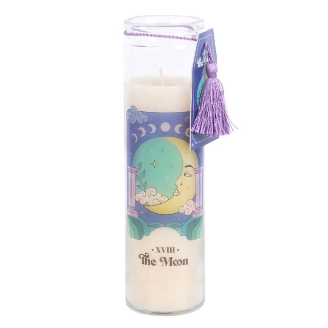 Something Different The Moon Violet Tube Candle in White - image 1