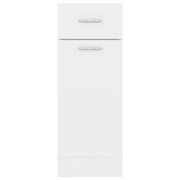 Berkfield Home Drawer Bottom Cabinet White 30x46x81.5 cm Engineered Wood - thumbnail 7