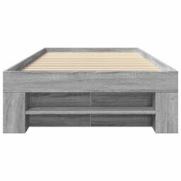 Berkfield Home Bed Frame without Mattress Grey Sonoma 90x200 cm Engineered Wood - thumbnail 5