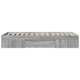 Berkfield Home Bed Frame without Mattress Grey Sonoma 90x200 cm Engineered Wood - thumbnail 6