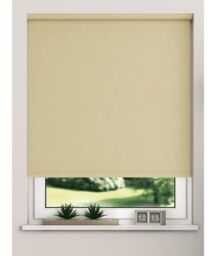 New Edge Blinds Thermal Blackout Roller Blinds 175cm Drop x Width 120cm Light Grey in Taupe - Size: 105 cm width x 175 cm drop - thumbnail 1