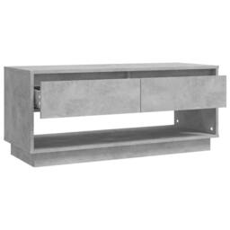 Berkfield Home TV Cabinet Concrete Grey 102x41x44 cm Engineered Wood - Size: 102 x 41 x 44 cm - thumbnail 8