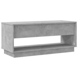 Berkfield Home TV Cabinet Concrete Grey 102x41x44 cm Engineered Wood - Size: 102 x 41 x 44 cm - thumbnail 7