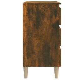 Berkfield Home Sideboard Smoked Oak 60x35x69 cm Engineered Wood in Brown - Size: 60 x 35 x 69 cm - thumbnail 6