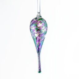 Sienna Glass 16cm Friendship Droplet Unicorn in Purple - thumbnail 2