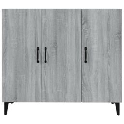 Berkfield Home Sideboard Grey Sonoma 90x34x80 cm Engineered Wood - Size: 90 x 34 x 80 cm - thumbnail 5