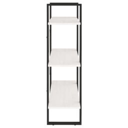 Berkfield Home 3-Tier Book Cabinet White 80x30x105 cm Solid Pine Wood - Size: 80 x 30 x 105 cm - thumbnail 6