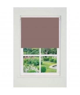 New Edge Blinds Mocha Plain Straight Edge Daylight Roller Blind 165cm Drop in Light Brown - Size: 140 cm width x 165 cm drop - image 1