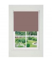 New Edge Blinds Mocha Plain Straight Edge Daylight Roller Blind 165cm Drop in Light Brown - Size: 140 cm width x 165 cm drop - thumbnail 1